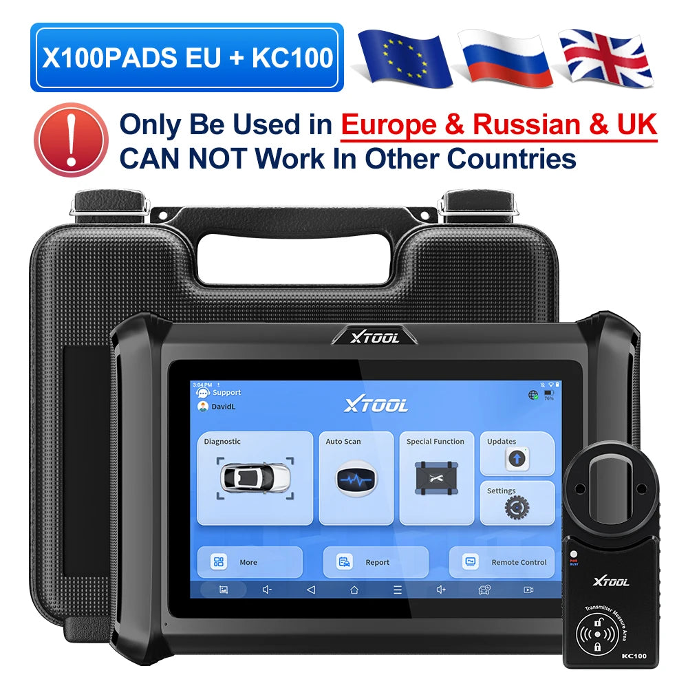 XTOOL X100 PADS Car Key Programmer Read Pin Code All System Diagnostic Tool