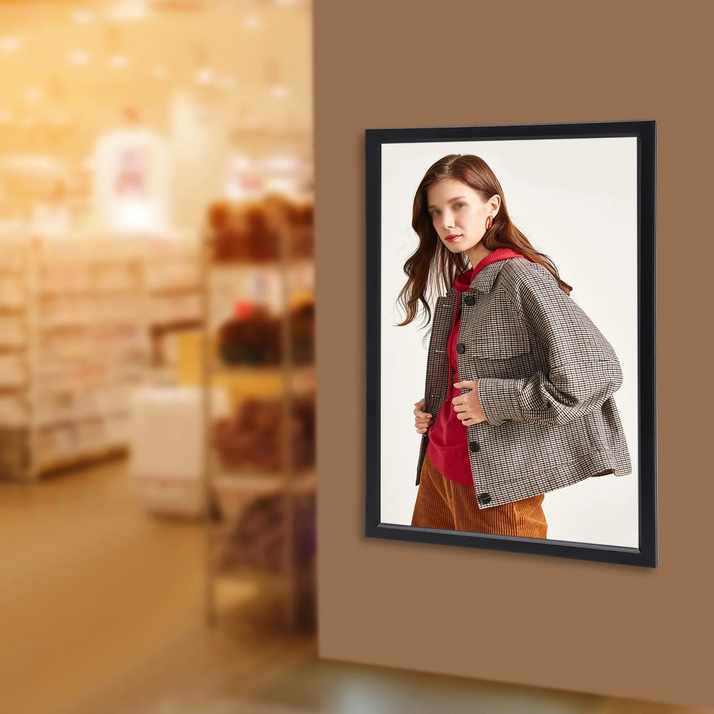 LED Light Box Poster Display Frame for Store Advertising and Home Decor