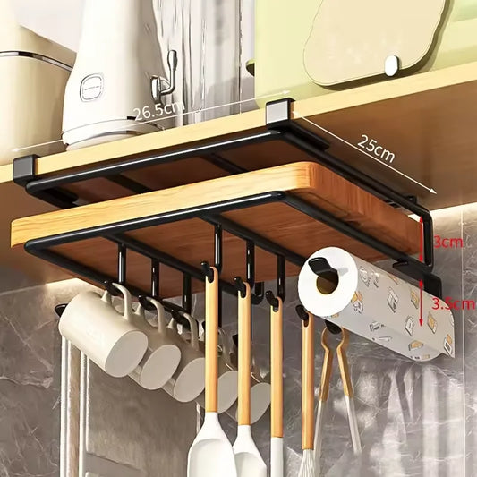 Choice Kitchen Hanging Organizer Rack With Hooks Storage