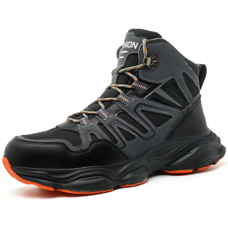 Indestructible Men Safety Boots Anti Smash Anti Stab Construction Work Steel Toe Shoes