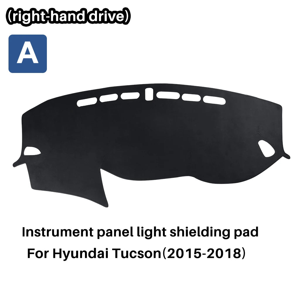 Hyundai Tucson Flannel Dashboard Cover Anti-UV Light Pad