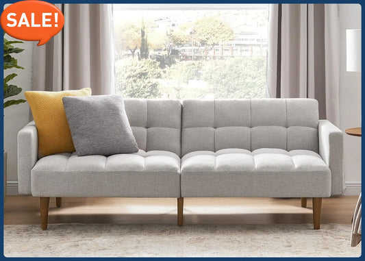 Mid Century Modern Sofa Bed Futon for Stylish Living Rooms