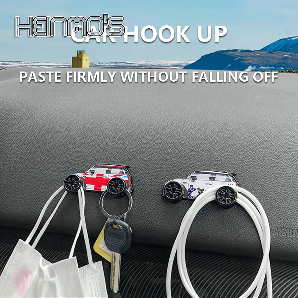 Mini Cooper Car Model Hook Adhesive Dashboard Holder Bracket