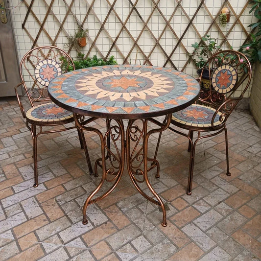 Lounge Sectional Garden Furniture Set Modern Natural Metal Balcony Garden Furniture Nordic Design