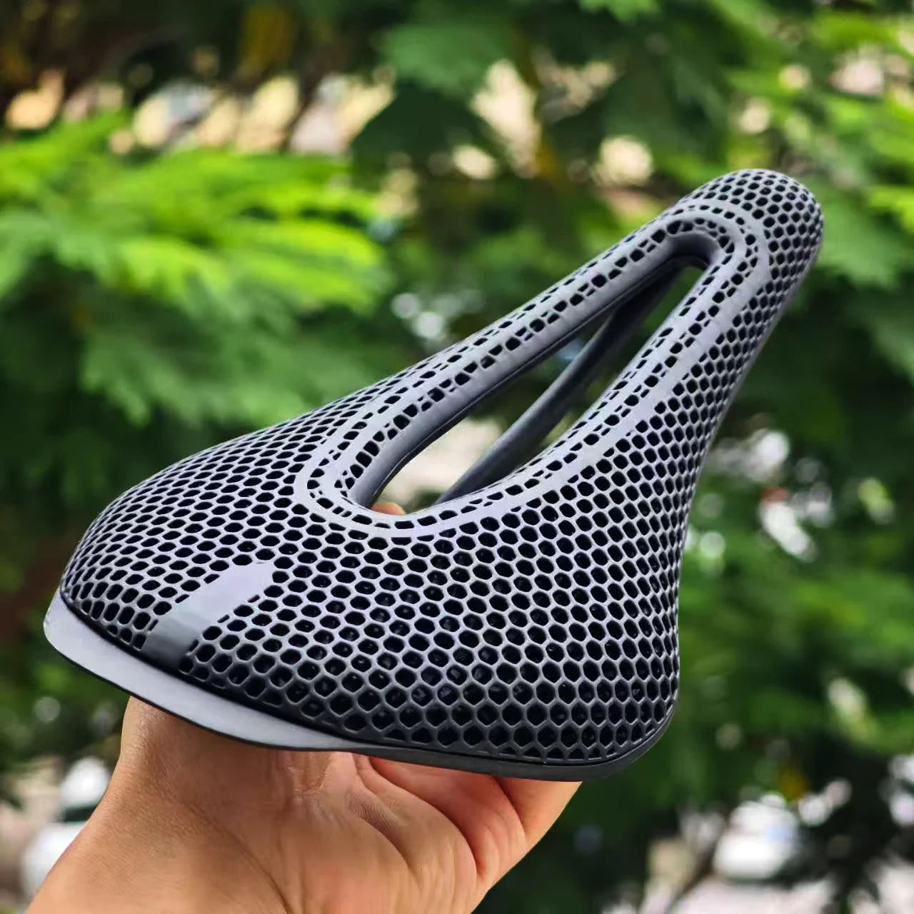 GOLDIX 3D Printed Carbon Bicycle Saddle Ultralight Honeycomb Structure RoadRace