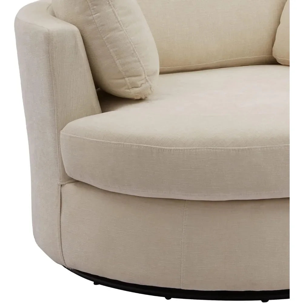 Modern Swivel Accent Barrel Chair for Stylish Living Spaces