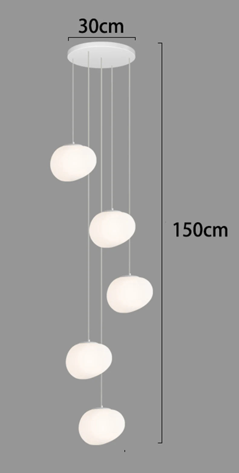 Modern Home Decor LED Pendant Lights for Living Room and Dining Room Adjustable Hanging Lamps with Remote Control