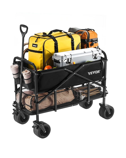 VEVOR Double Decker Collapsible Heavy Duty Garden Wagon