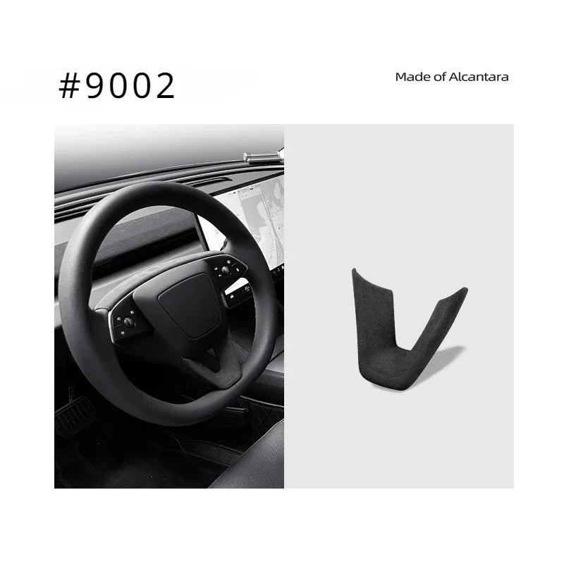 Alcantara Suede Steering Wheel Cover For Tesla Model 3