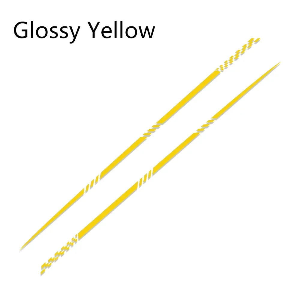 2PCS Universal Car Line Stickers Long Stripe Decor Auto Accessories For BMW Suzuki Volvo Tesla Skoda Audi Volkswagen Seat Subaru