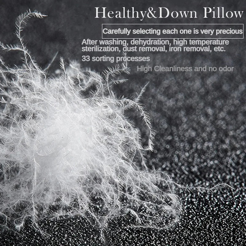 Jiangsu Goose Down Pillow Cotton Pillowcase For Sleep