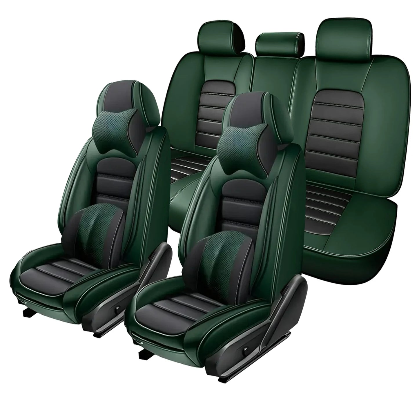 Suitable For Cadillac CTS 2014 2019 Models Car Seat Cover Thickened PU Leather Material 5 Pieces Full Set