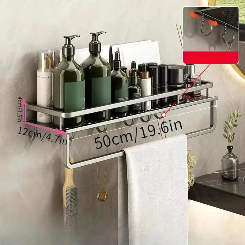 Choice Aluminum Wall Mounted Shelf Kitchen Spice Rack