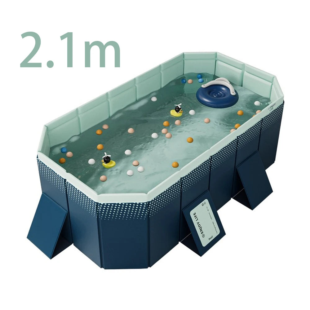 Family Pool Foldable Outdoor Swimming Pool for Summer Fun