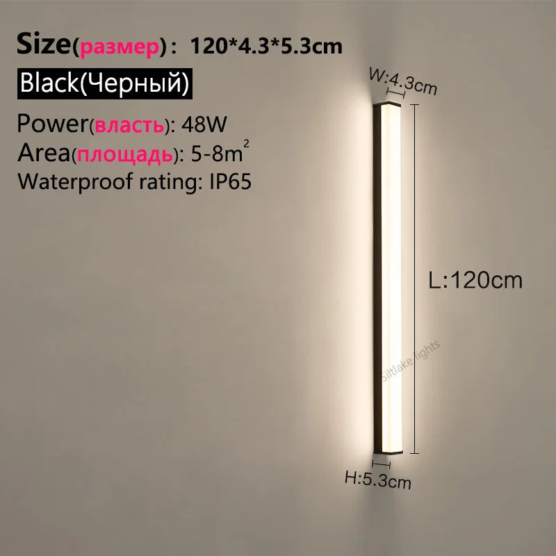 SLL LED Outdoor Wall Light IP65 Waterproof Villa Porch Lamp