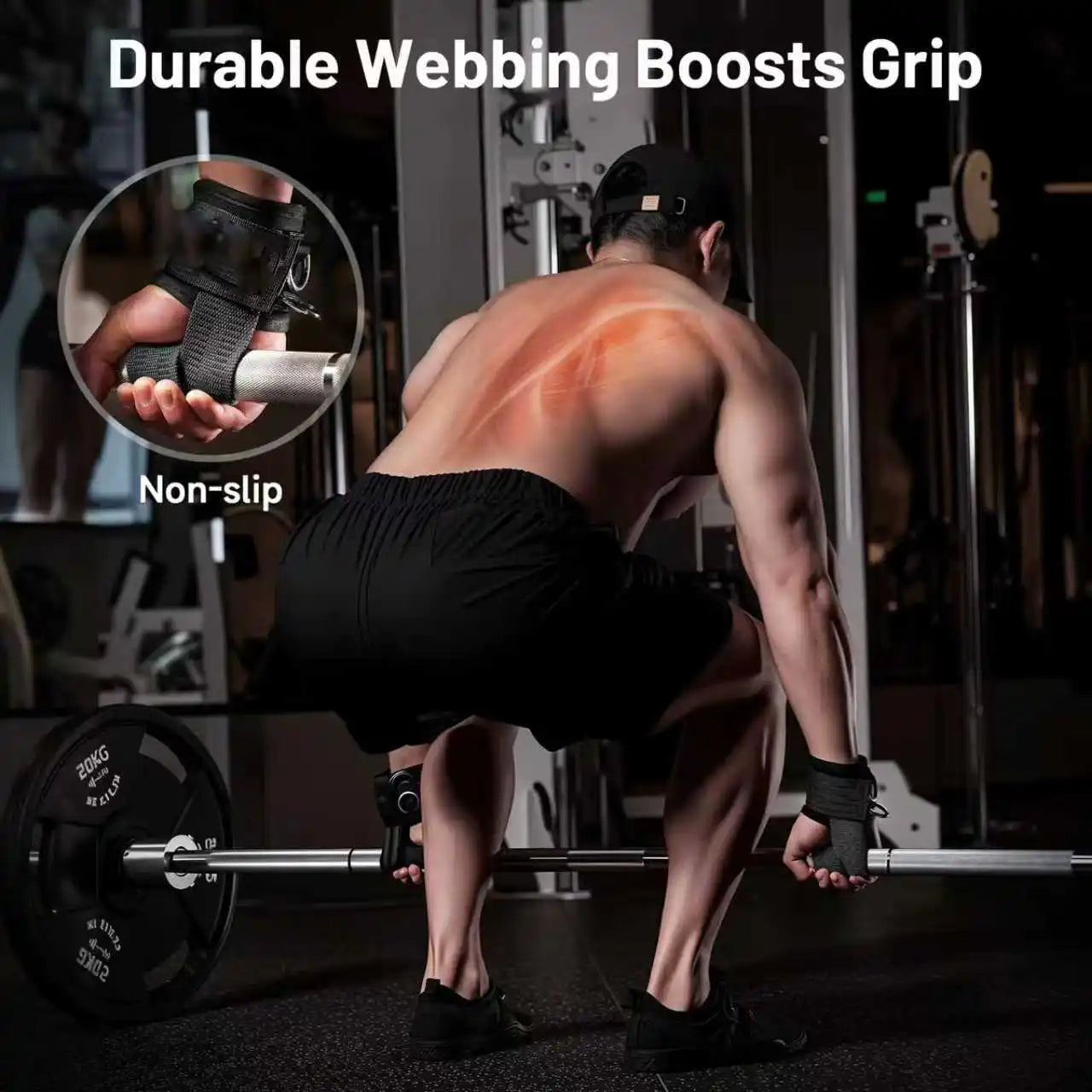 Non Slip Wrist Straps For Weightlifting And Deadlifting