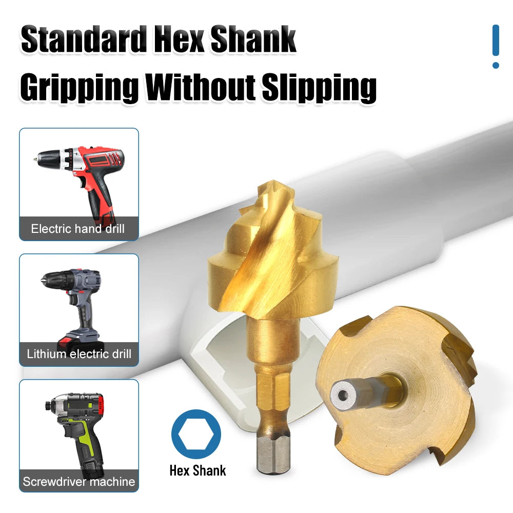 XMSJDIY PPR Stepped Drill Bit Set Hex Shank Water Pipes