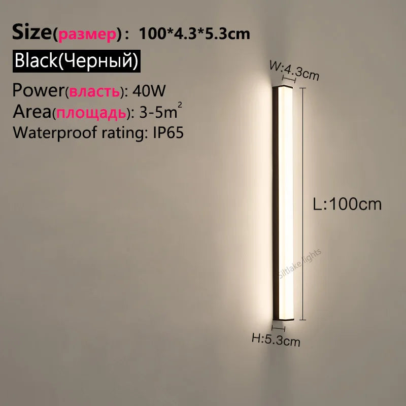 SLL LED Outdoor Wall Light IP65 Waterproof Villa Porch Lamp
