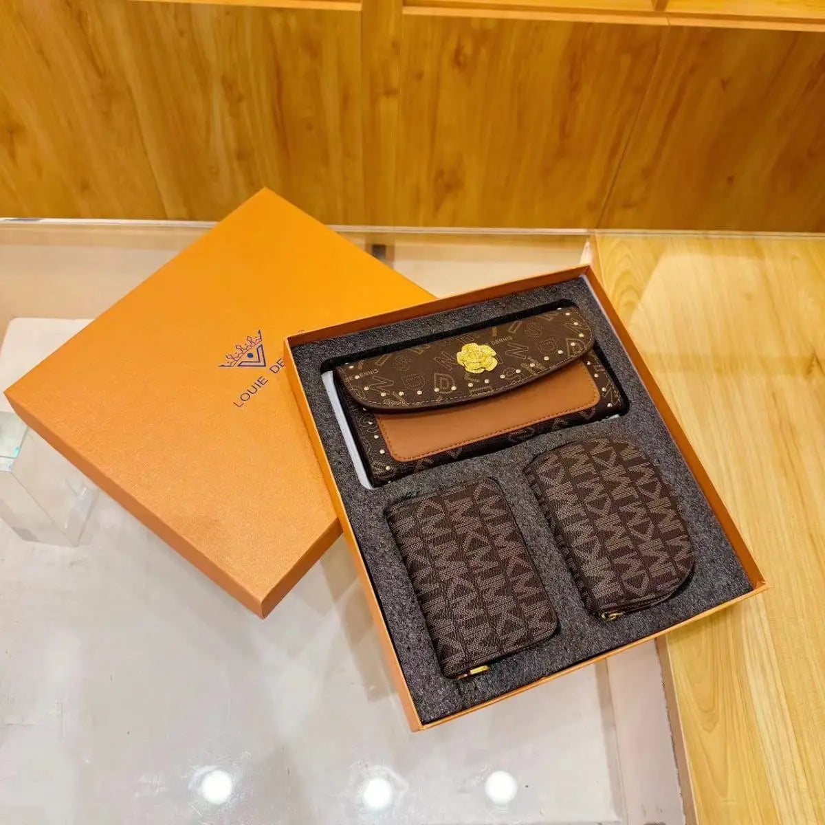 SHXI Foldable Card Case Three In One Fashion Gift Box