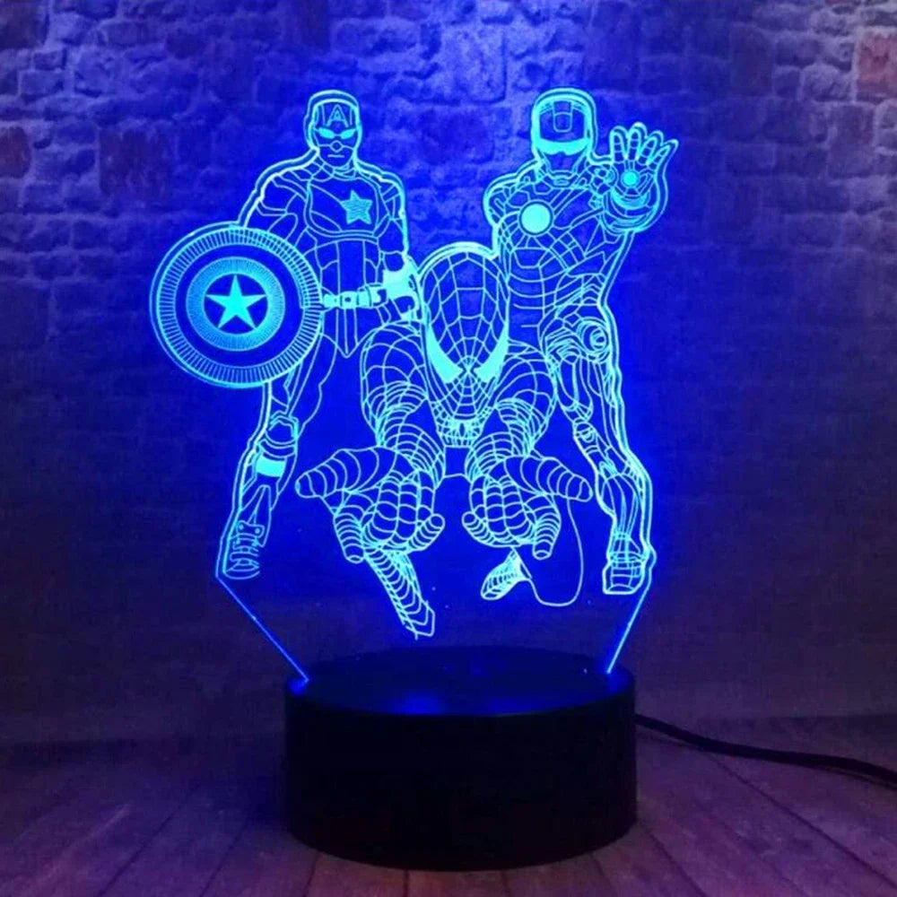Spiderman Vs Venom Touch Remote Control LED Night Lamp