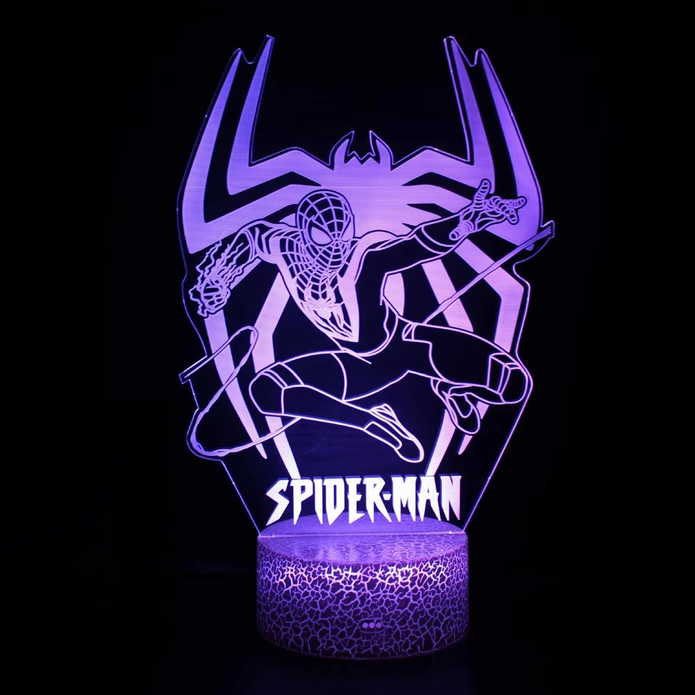 Spiderman Vs Venom Touch Remote Control LED Night Lamp