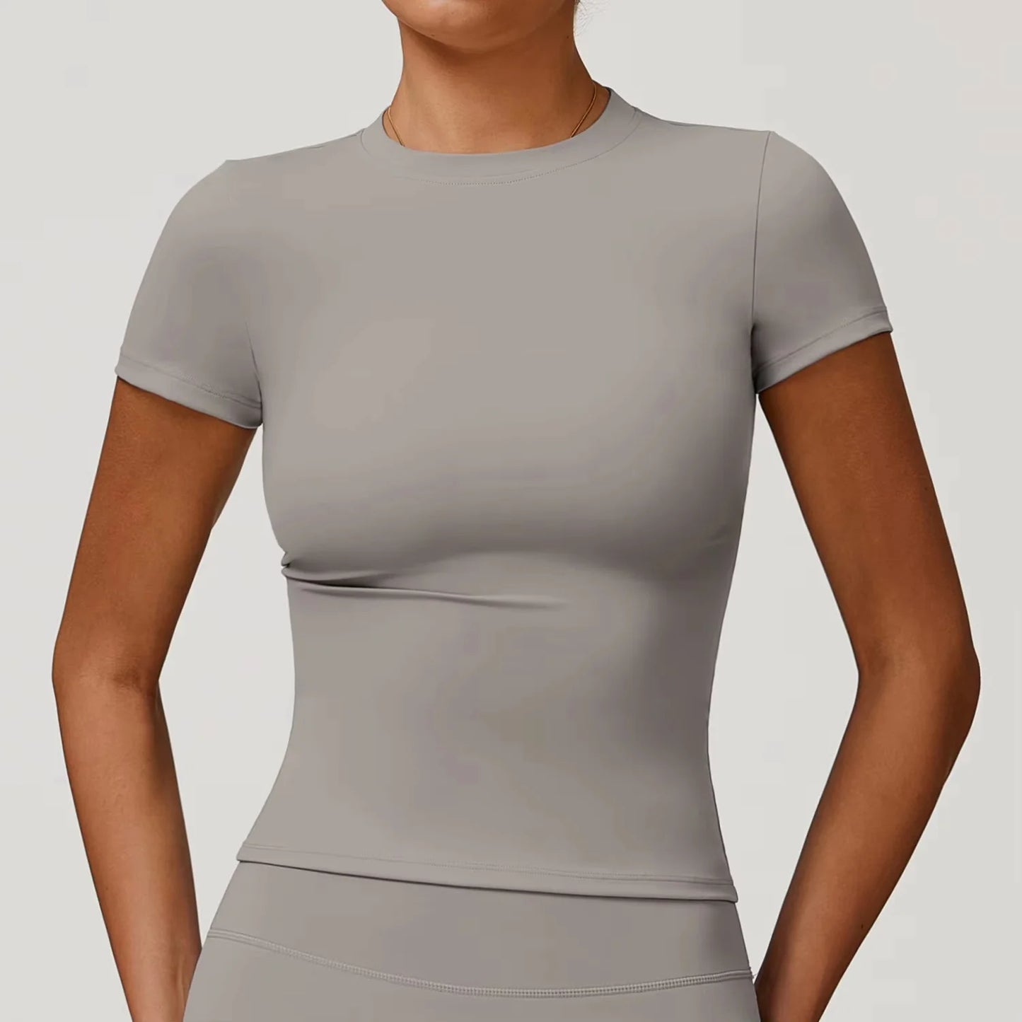 NCLAGEN Short Sleeve Women Running T Shirt Breathable Gym Top