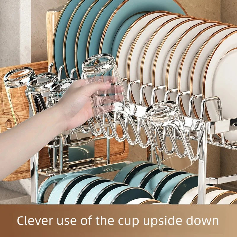 Choice 304 Stainless Steel Kitchen Storage Rack For Bowls