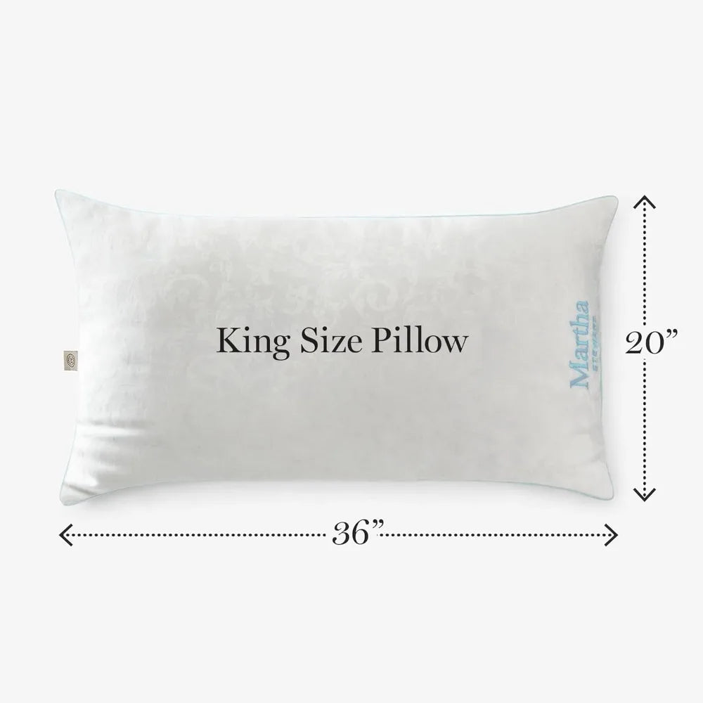 Luxurious Jacquard Woven Pillow Pair Hypoallergenic Comfort