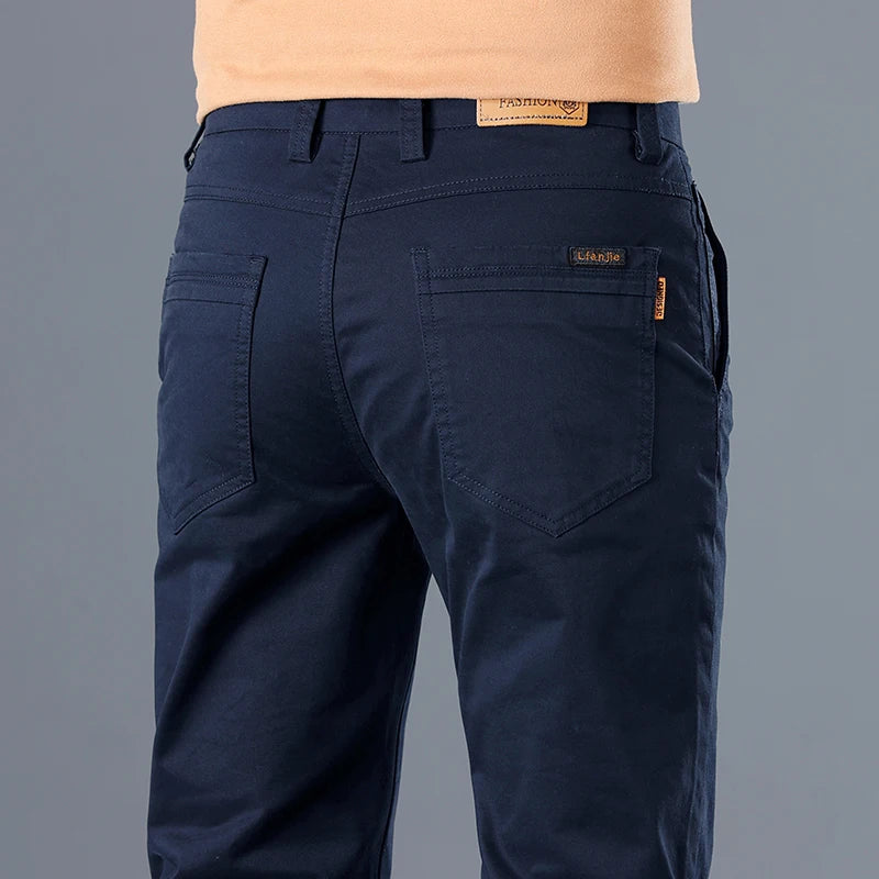 Men's Classic Solid Color Casual Pants for Every Occasion