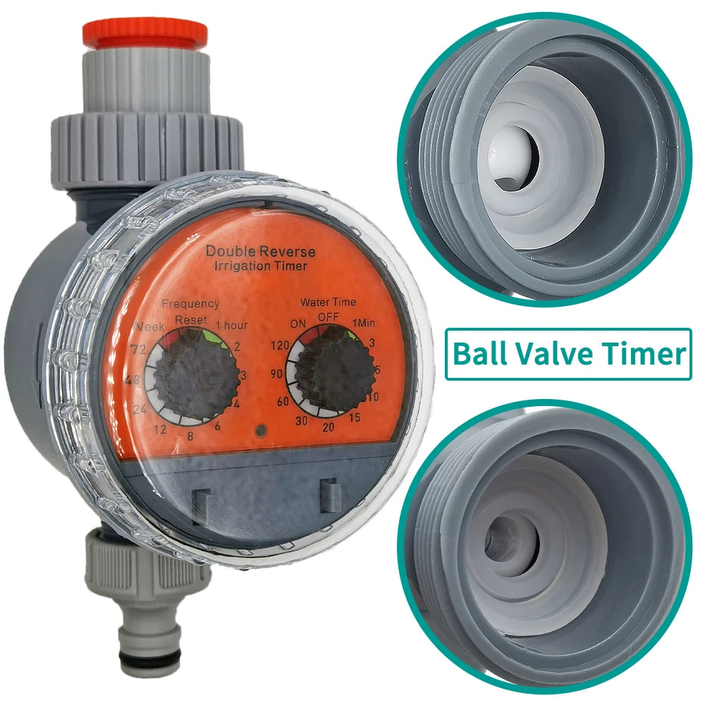 Oasis Ball Valve Irrigation Timer Automatic LCD Watering Electronic Water Tank Controller for Home Garden Greenhouse
