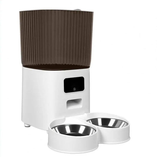 Smart Pet Feeder With WiFi Remote Control And Dual Bowls