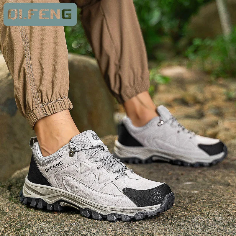 QIFENGCN Unisex Adventure Sneakers Durable Non Slip Hiking Shoes