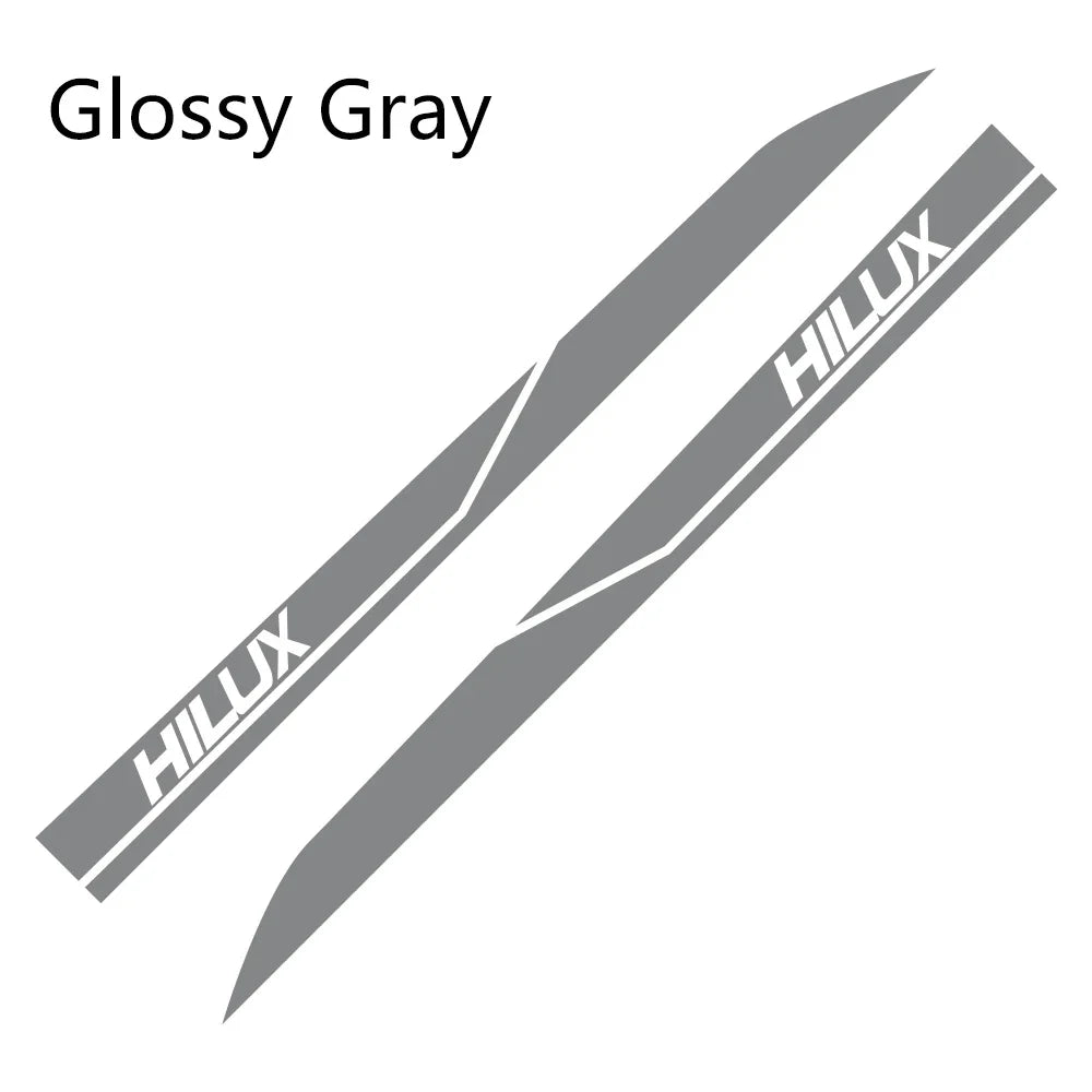2Pcs Car Door Side Sticker Auto Vinyl Film DIY Decal Sport Styling Accessories For Toyota Hilux Revo Vigo
