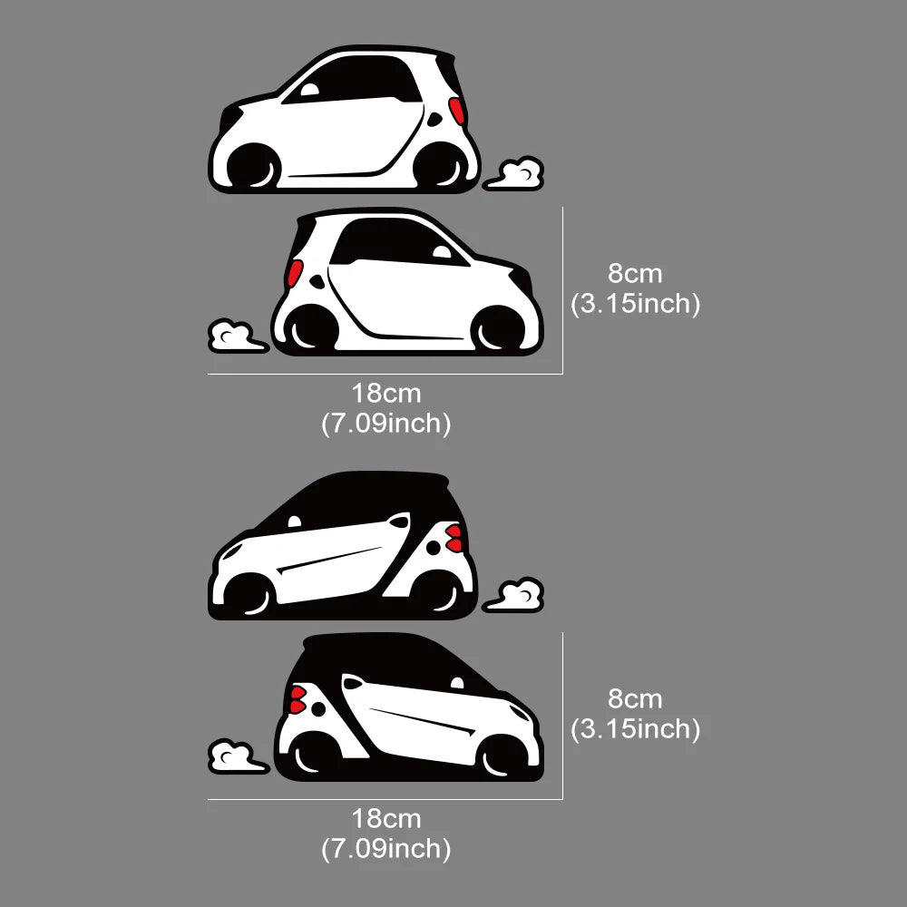 Car Stickers Decal Decoration Vinyl Film Decals for Mercedes Benz Smart Fortwo W453 W451 Racing Auto Styling Accessories