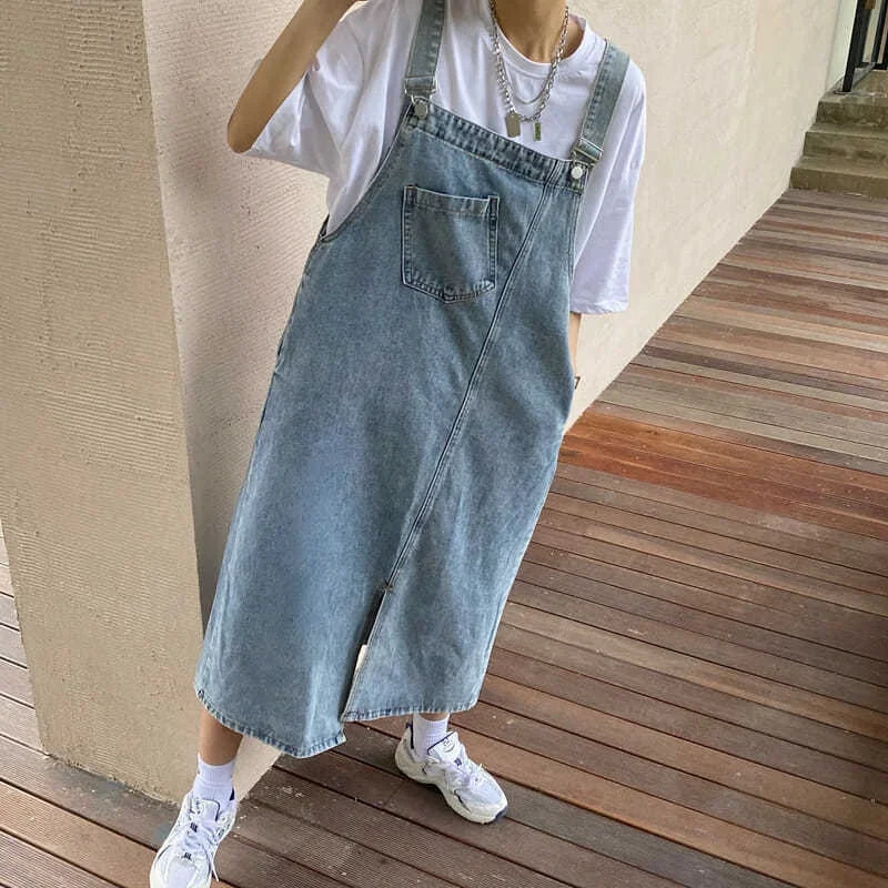 Trendy Denim Overall Dress for Women Casual Summer Style