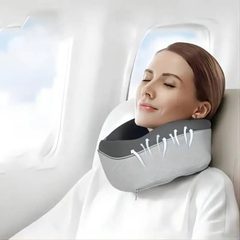 Travel Neck Pillow U Shaped Airplane Cushion For Comfort