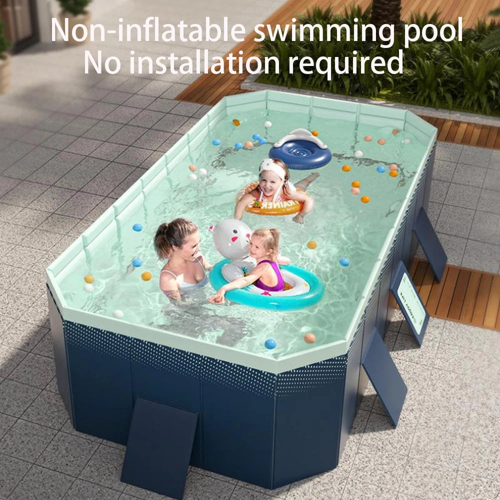 Family Pool Foldable Outdoor Swimming Pool for Summer Fun
