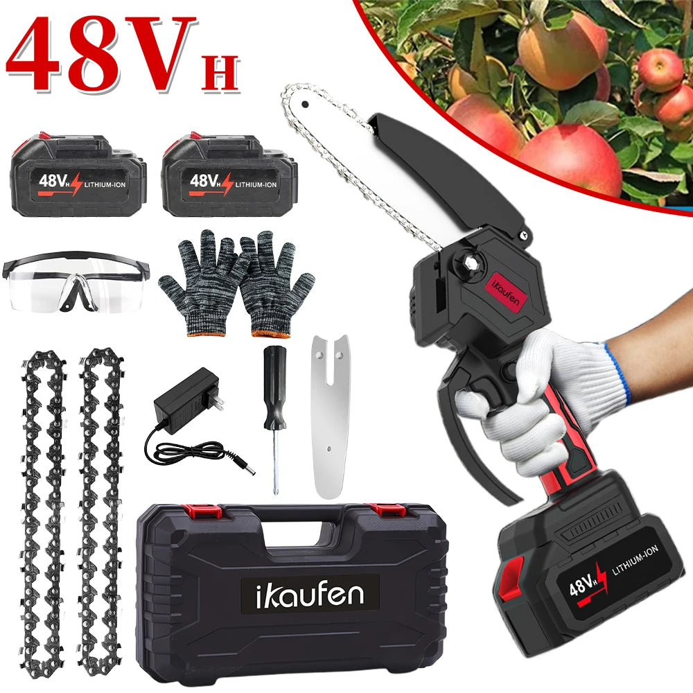 Hign-concerned Lithium Cordless Chainsaw Portable Outdoor Pruning