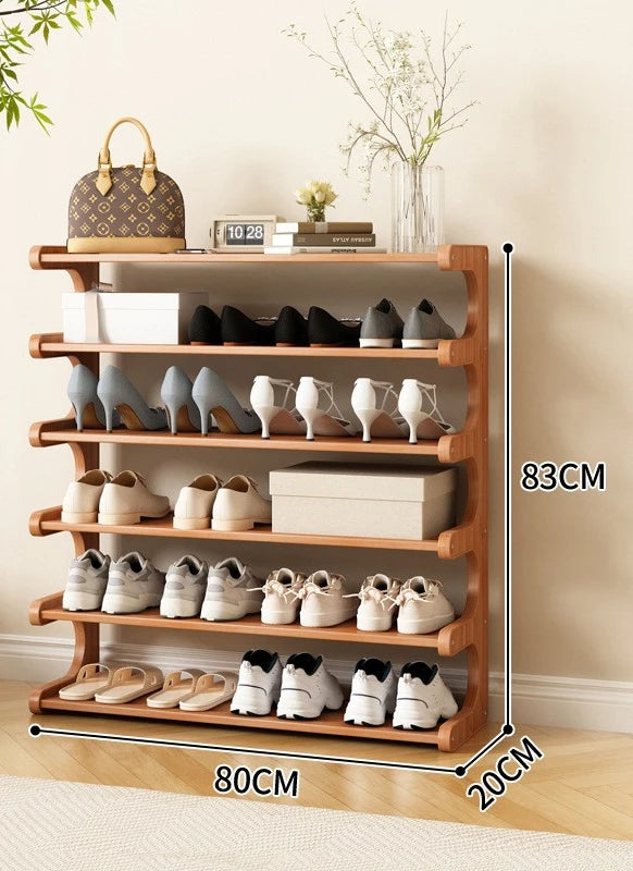 Modern Wooden Shoe Rack for Home and Dormitory Storage