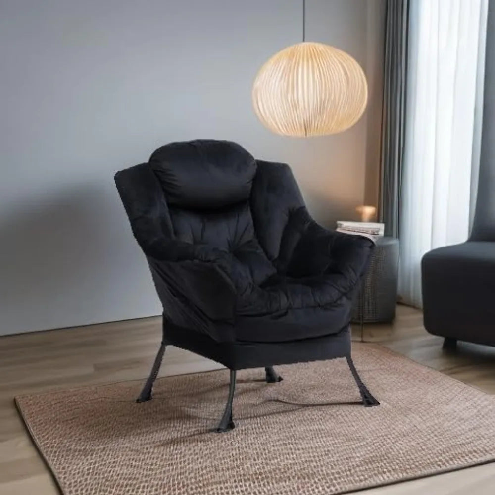 Cozy Fabric Lazy Chair Lounge Armchair for Living Room