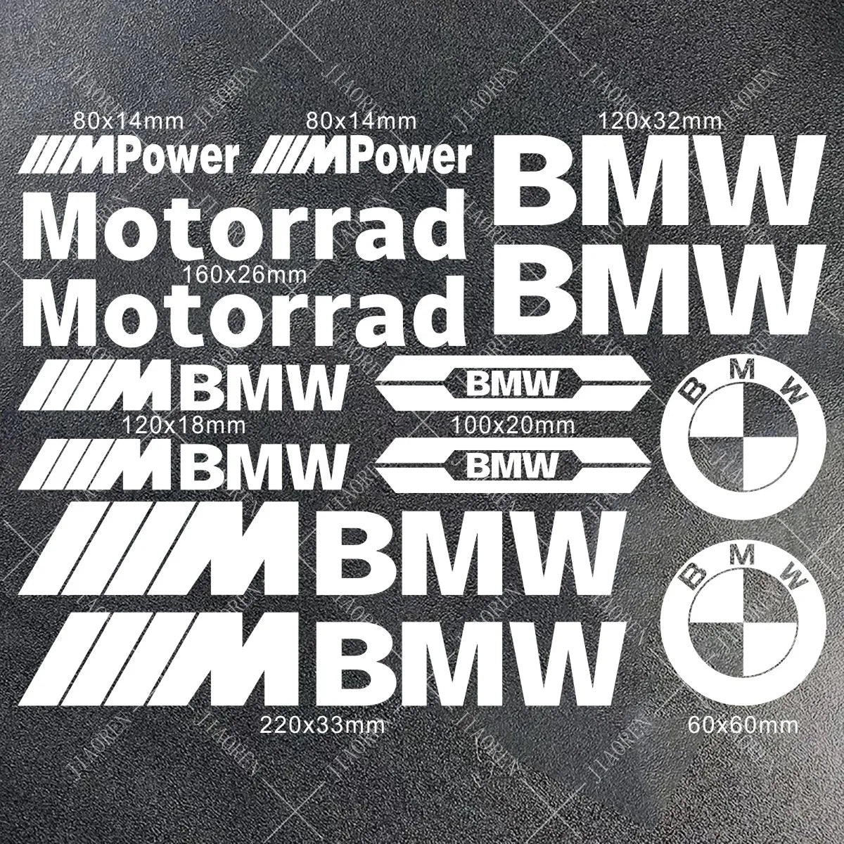BMW Vinyl Sticker Logo Motorcycle Tank Decal Kit S1000RR