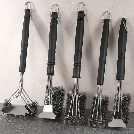Stainless Steel Barbecue Grill Brush for Effortless Cleaning