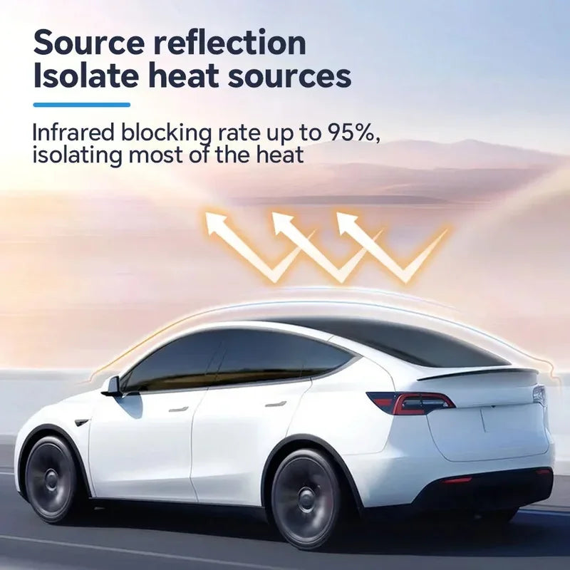 PFCC Pre-Cut Car Window Privacy Tint Film For Tesla Model 3 2024 Highland Ceramic Solar UV Protector Film