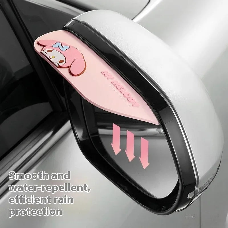 Sanrio My Melody Hello Kitty Kuromi Cute Rearview Mirror Accessory