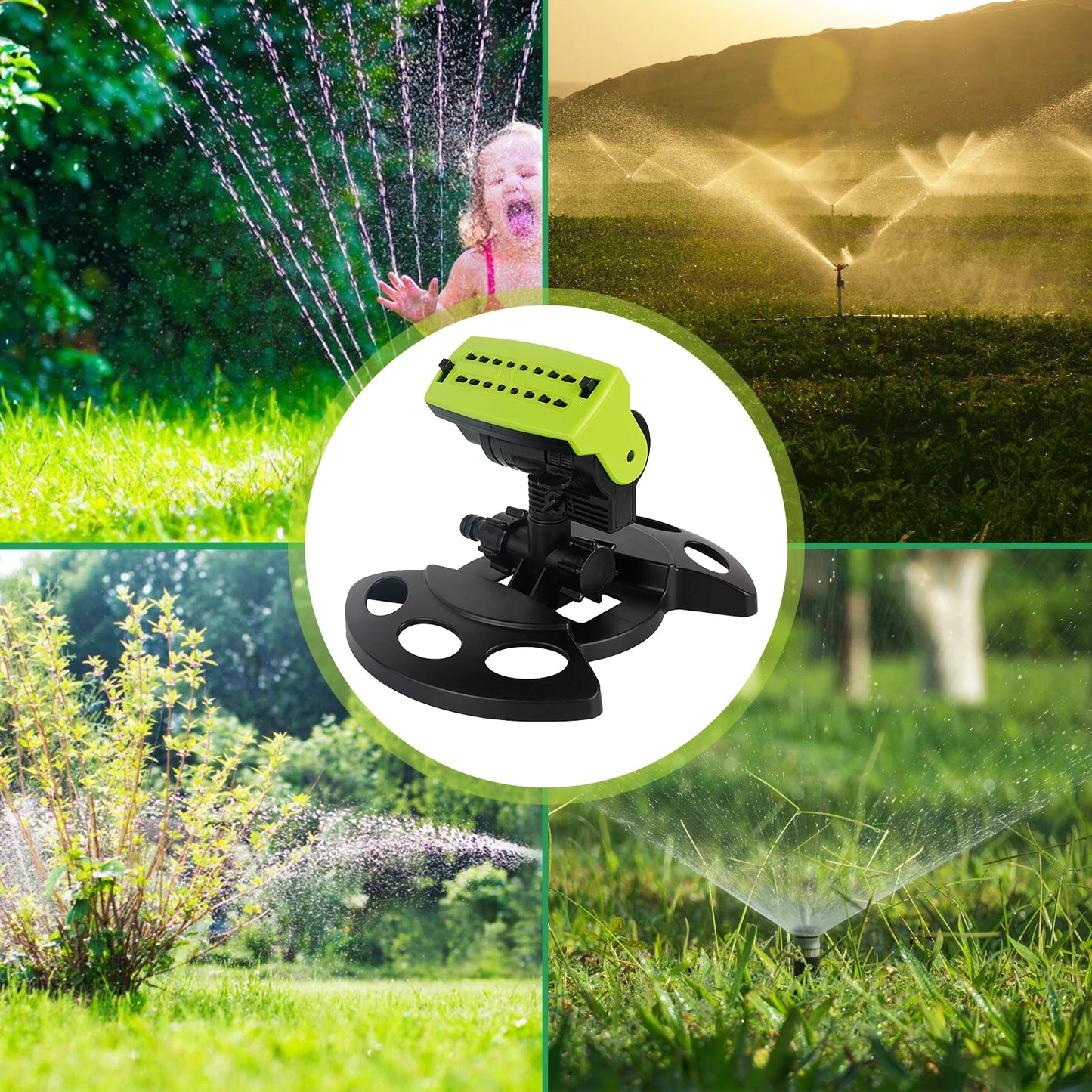Garden Sprinkler Large Coverage Lawn Irrigation System Outdoor Garden Patio Water Sprayer
