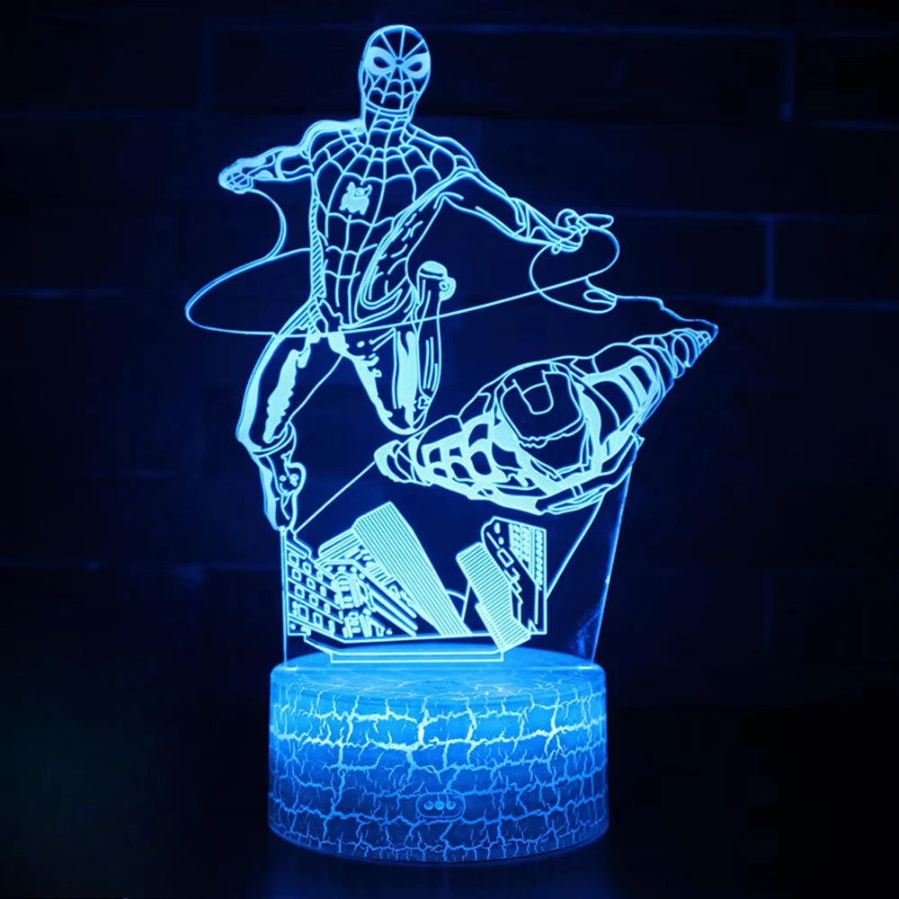 Spiderman Vs Venom Touch Remote Control LED Night Lamp
