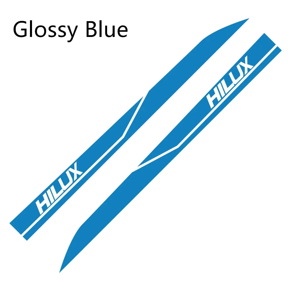 2Pcs Car Door Side Sticker Auto Vinyl Film DIY Decal Sport Styling Accessories For Toyota Hilux Revo Vigo