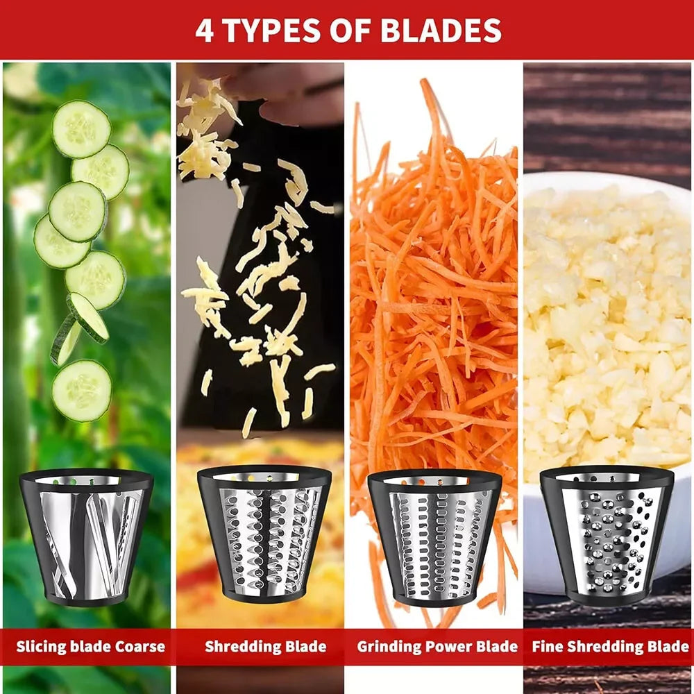 Cheese Grater and Vegetable Chopper Attachments for KitchenAid Mixer