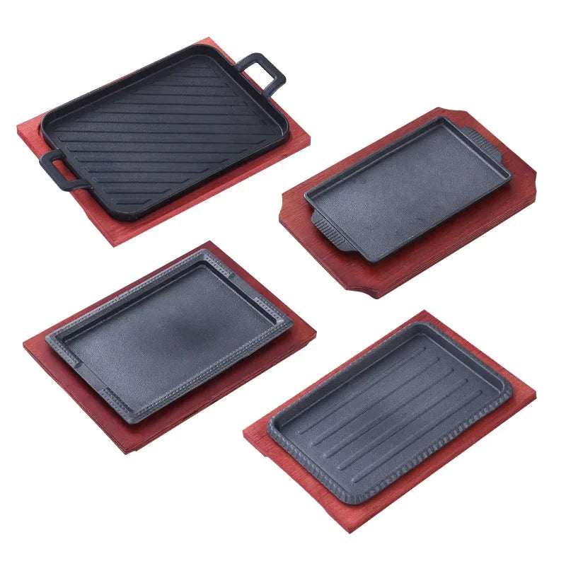 Commercial Grade Non-Stick Iron Pan for BBQ and Grilling