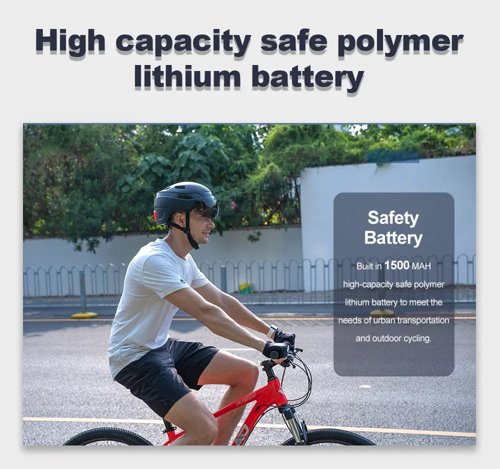 Smart Bike Helmet With Camera Bluetooth Calling And Taillight
